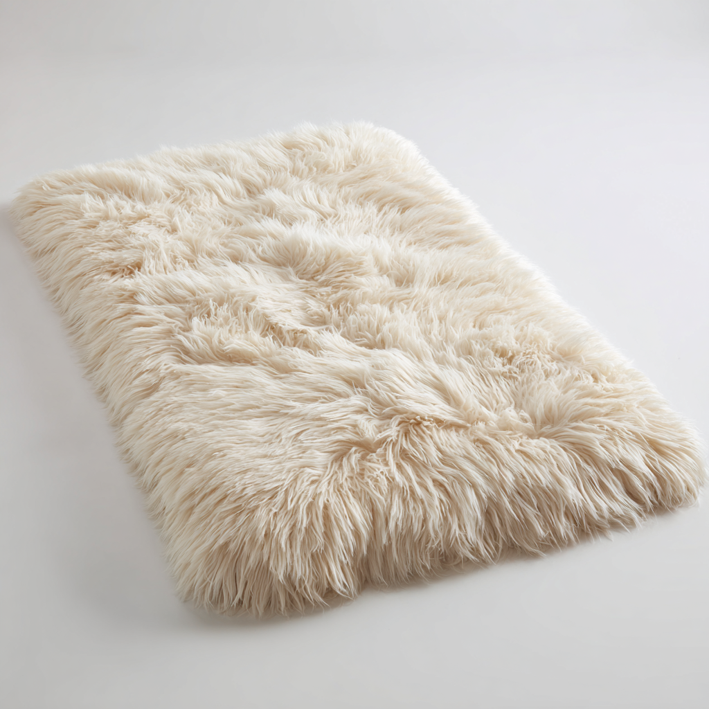 Vjpxmq Ultra-Plush Shaggy Calming Bedroom Rug