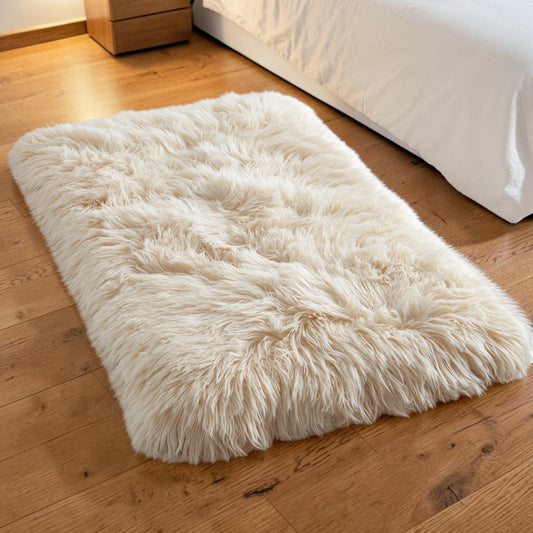 Vjpxmq Ultra-Plush Shaggy Calming Bedroom Rug