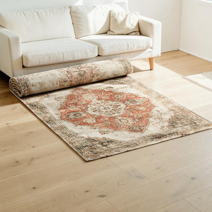 Vjpxmq Vintage Distressed Washable Area Rug
